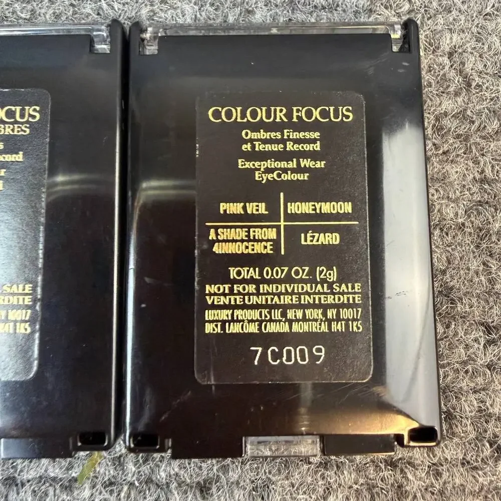 Vintage Lancome Colour Focus Eyeshadow Quad Set of 4 Discontinued TRAVEL SIZE